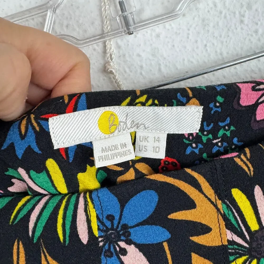 Boden Victoria Pleated Mini Skirt in Vibrant Floral